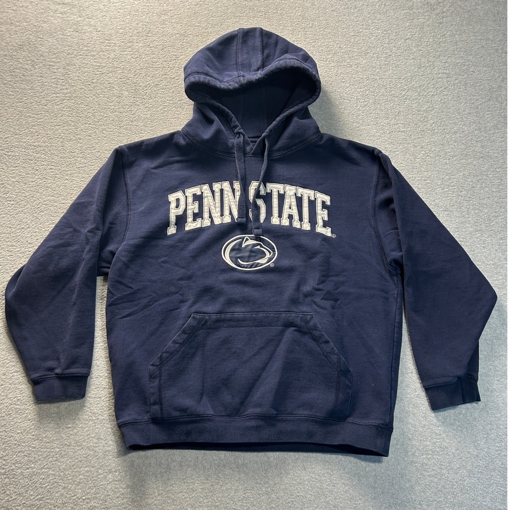 Penn State Nittany Lions Navy Pullover Hoodie Medium NCAA College Sweatshirt